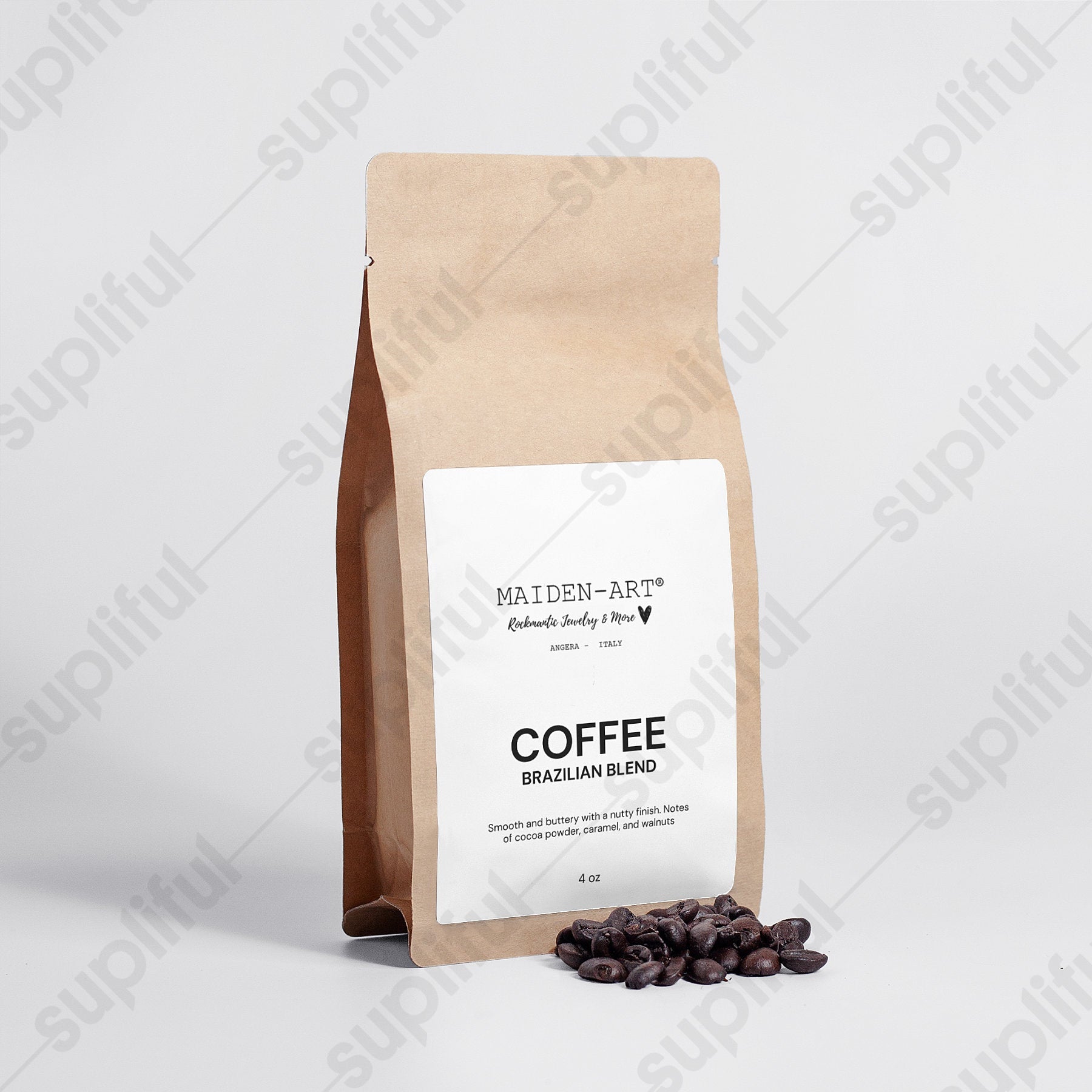 Brazilian Coffee Blend 4oz - Cocoa, Caramel, & Walnut Notes (Pink Lucky)
