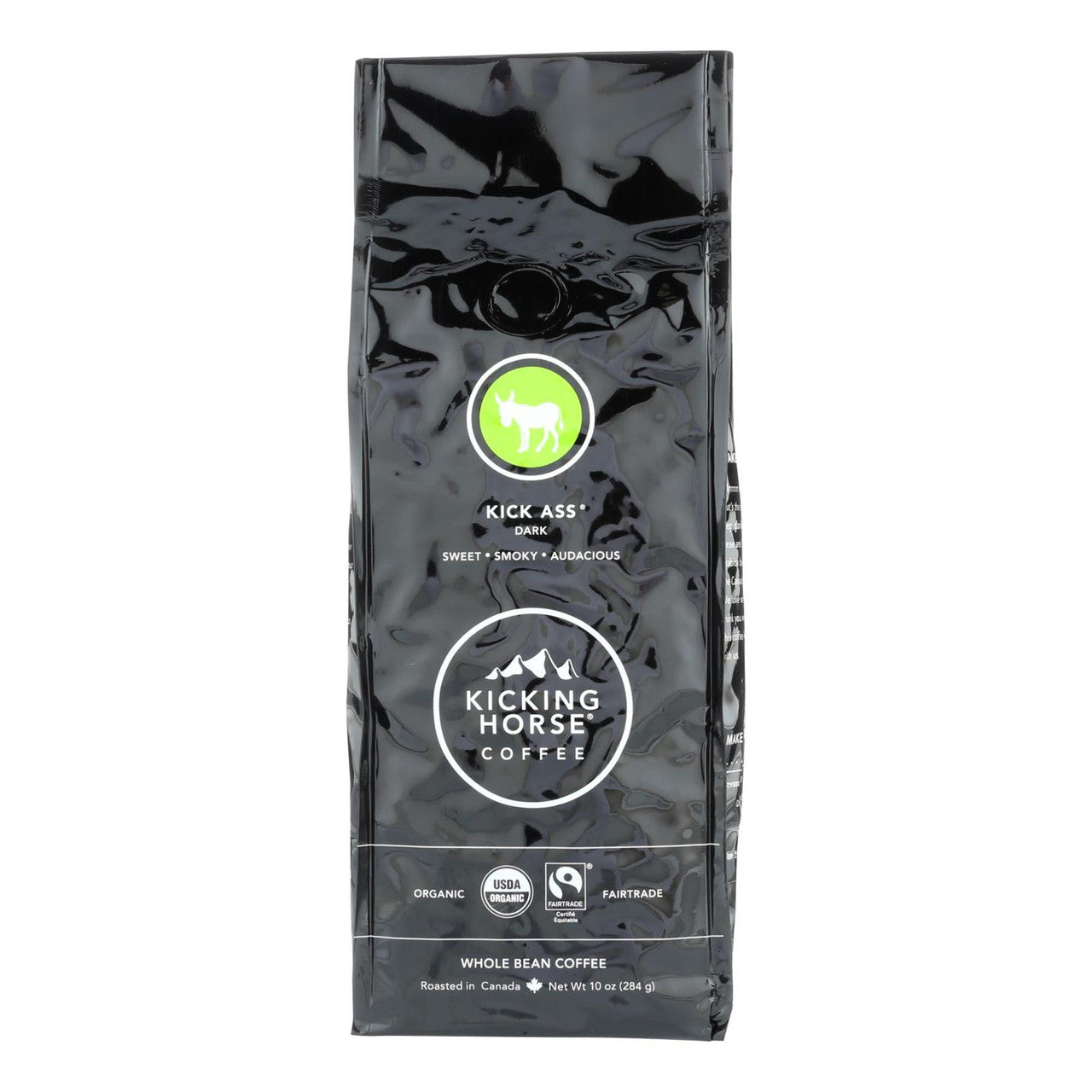 Kicking Horse Coffee Kick Ass Dark Roast Whole Bean (6x10 OZ)