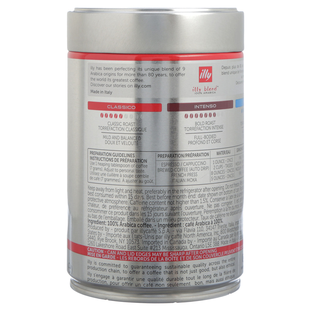 illy Medium Roast Whole Bean Coffee (6x8.8 OZ)