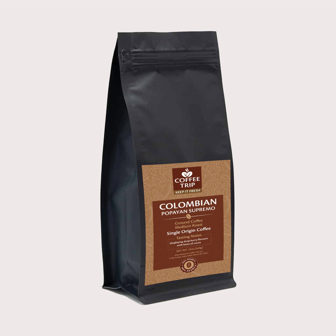 Colombian Popayan Supremo Ground Coffee - Medium Roast
