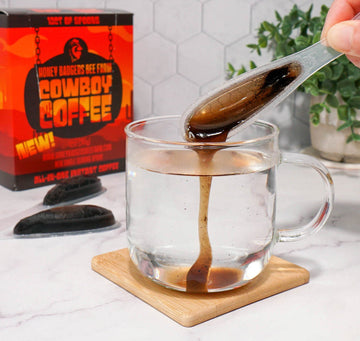 Cowboy Honey Instant Coffee | All-in-One | Honey Badgers Bee Farm
