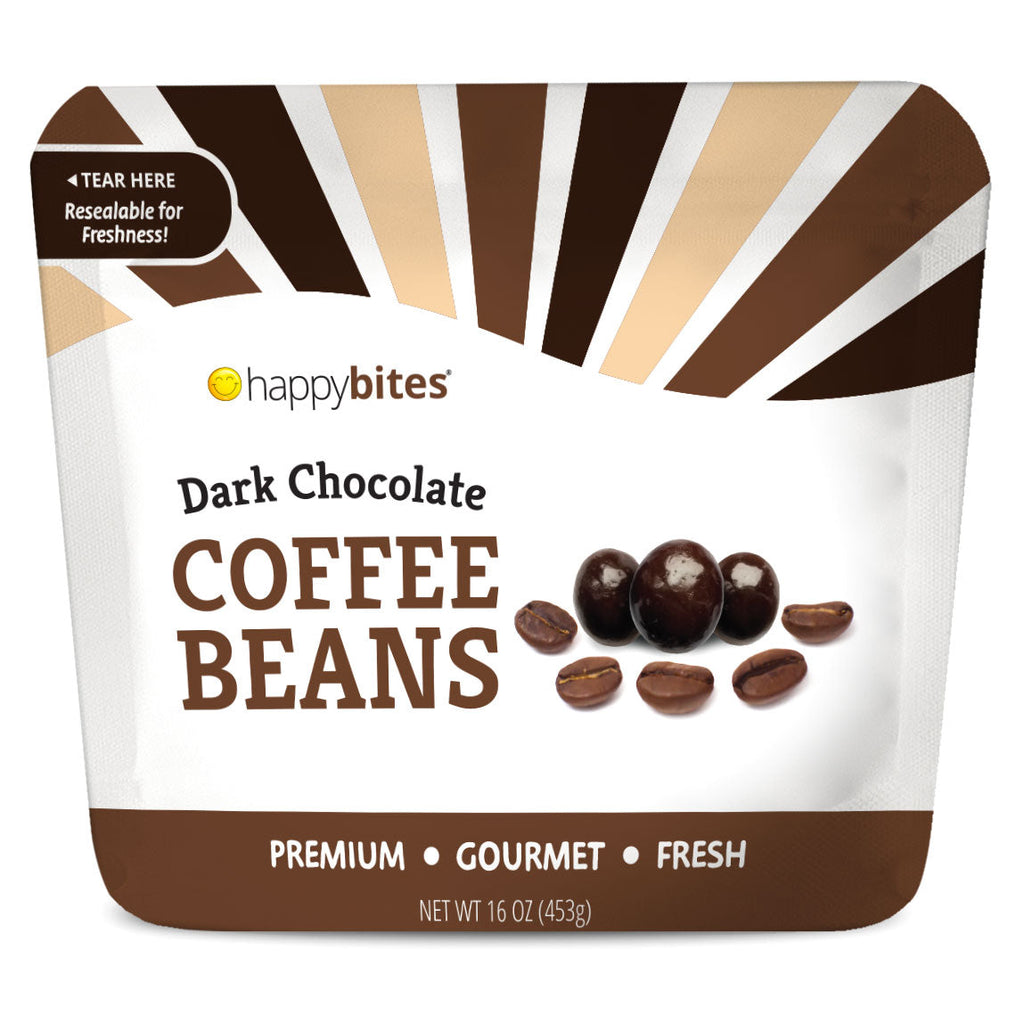 Happy Bites Dark Chocolate Coffee Beans (16 oz)