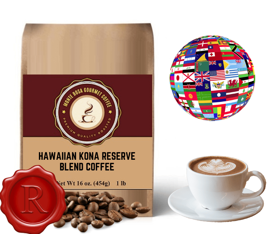 Hawaiian Kona Reserve Blend Coffee - Premium Whole Bean | Monte Rosa
