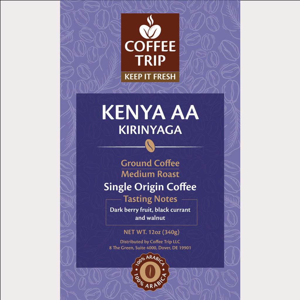 KENYA AA Kirinyaga, Ground coffee, Dark roast