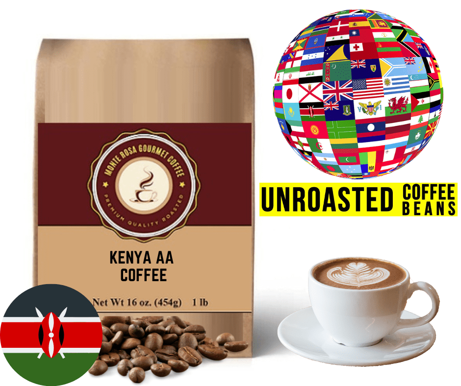 Kenya AA Green Unroasted Coffee Beans - Finest Arabica