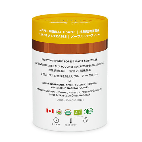 Maple Luxury Herbal Tea - 12ct Canister | Caffeine-Free Tisane