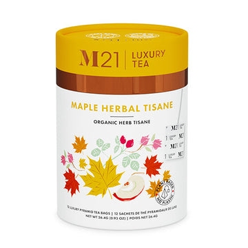 Maple Luxury Herbal Tea - 12ct Canister | Caffeine-Free Tisane
