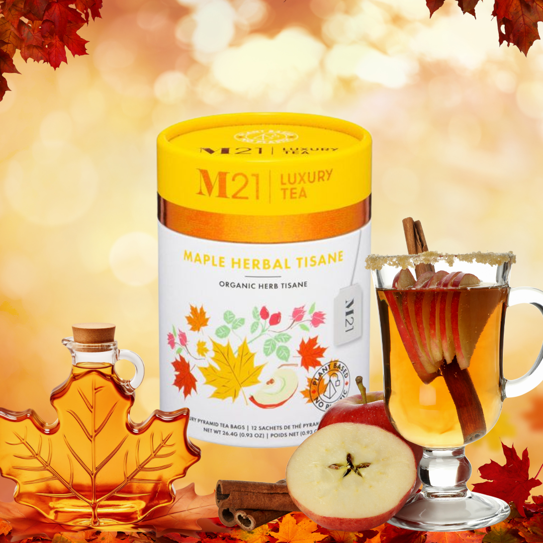 Maple Luxury Herbal Tea - 12ct Canister | Caffeine-Free Tisane