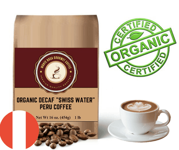 Organic Decaf Peru Coffee - Swiss Water Process Beans - Monte Rosa