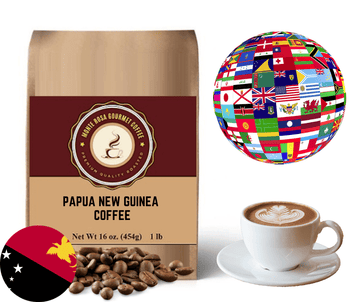 Papua New Guinea Coffee Beans - Light Medium Roast by Monte Rosa