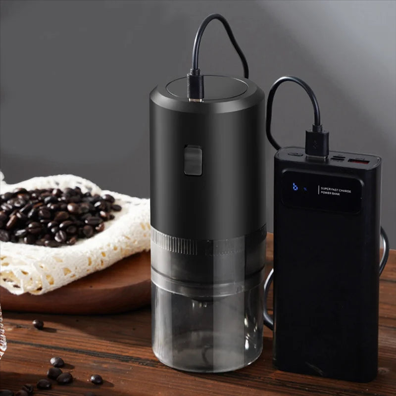 Portable Electric Coffee Grinder & Bean Machine - Rechargeable