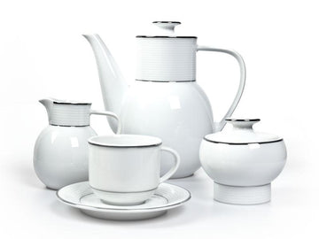 Catrin Porcelain Coffee Set - Traditional Tableware Gift