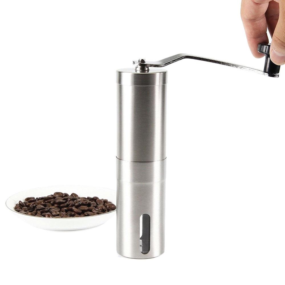 Coffee Bean Grinder - Stainless Steel Ceramic Burr Manual Hand Crank