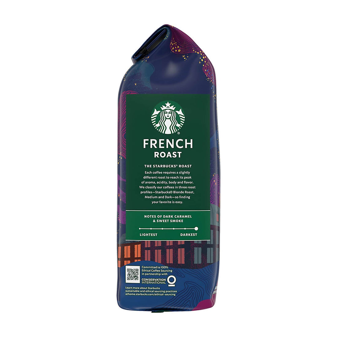 Starbucks French Roast Whole Bean Dark Coffee, 40 oz | Coral Almond