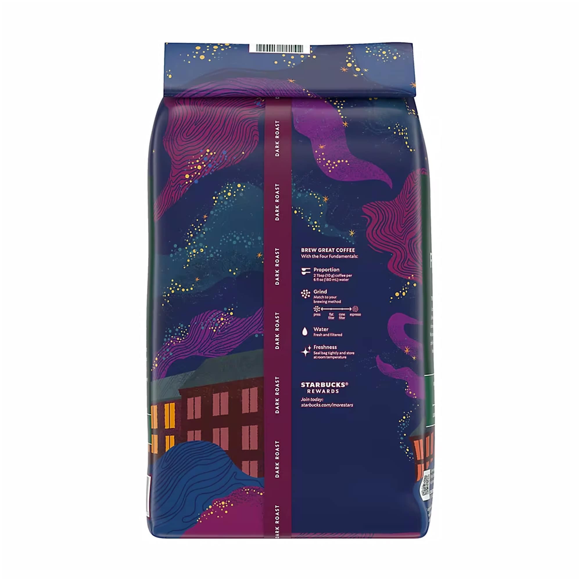 Starbucks French Roast Whole Bean Dark Coffee, 40 oz | Coral Almond