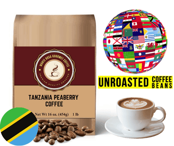 Tanzania Peaberry Green Coffee Beans - Unroasted Kilimanjaro