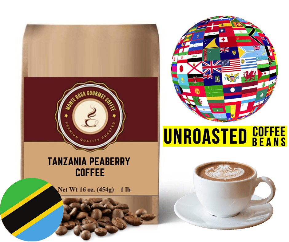 Tanzania Peaberry Green Coffee Beans - Unroasted Kilimanjaro