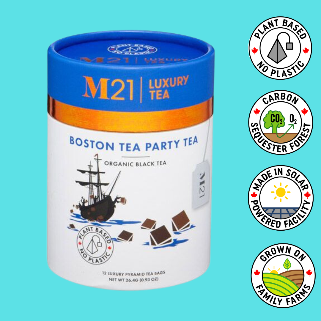 Boston Tea Party Luxury Black Tea - Organic 12ct Canister