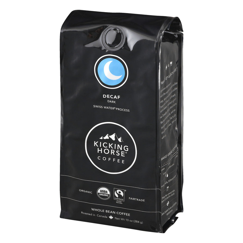 Kicking Horse Coffee Dark Decaf Swiss Water Process Whole Bean (6x10 OZ)