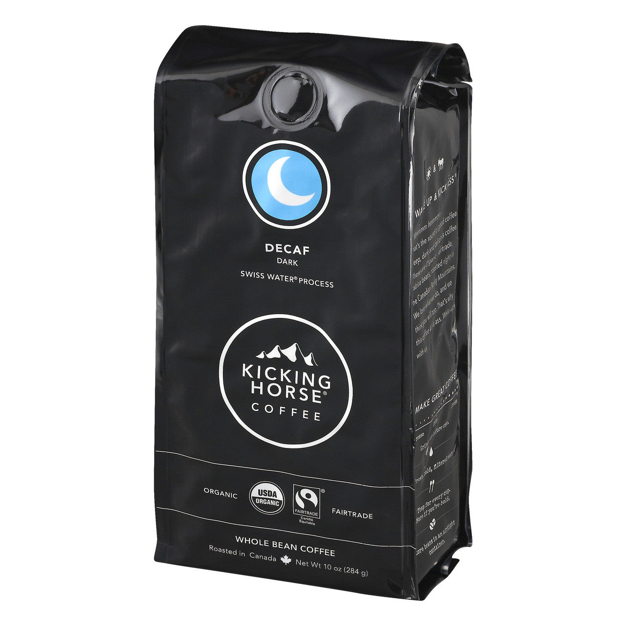 Kicking Horse Coffee Dark Decaf Swiss Water Process Whole Bean (6x10 OZ)