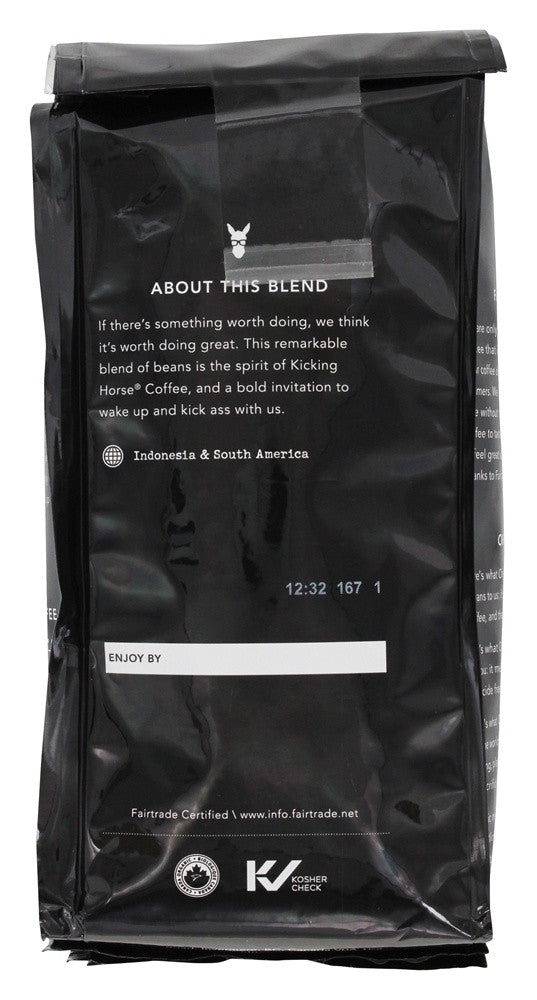 Kicking Horse Coffee Kick Ass Dark Roast Whole Bean (6x10 OZ)