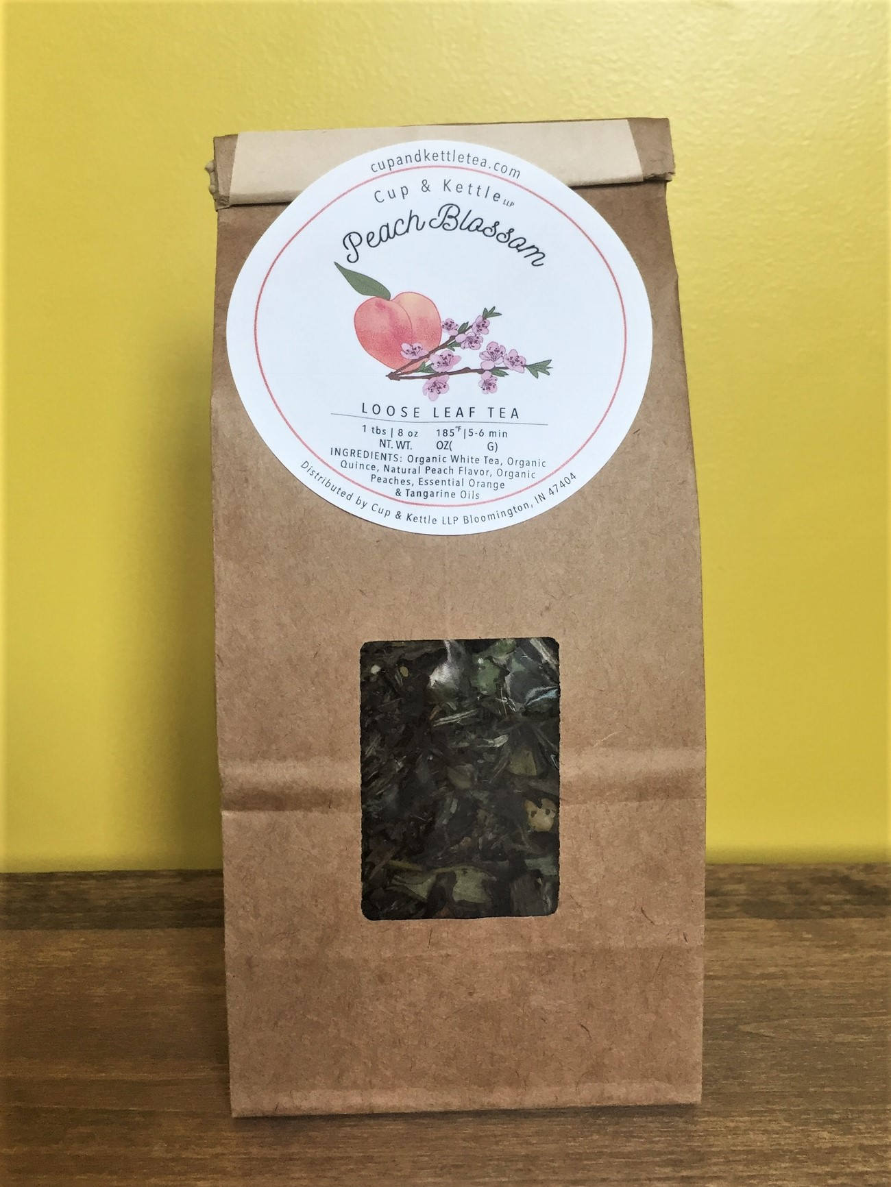 Peach Blossom White Tea: Organic Loose Leaf 3 oz Bag | DC-Cup & Kettle
