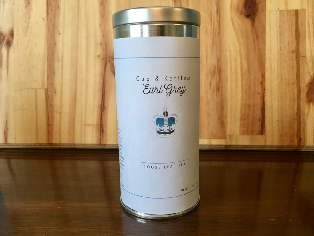 Earl Grey Tea 3 oz Tin | Organic Loose Leaf Black Tea | DC-Cup & Kettle