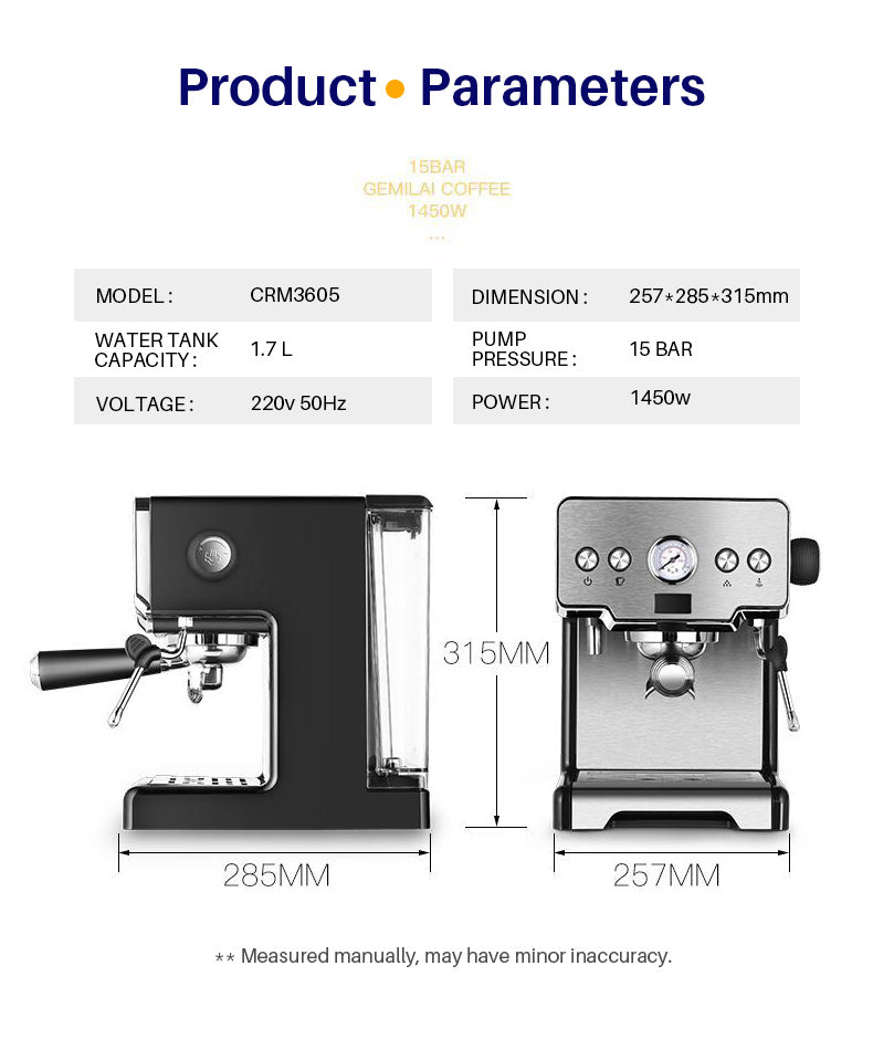 Stainless Steel Italian Espresso Coffee Maker Machine | Teal Simba