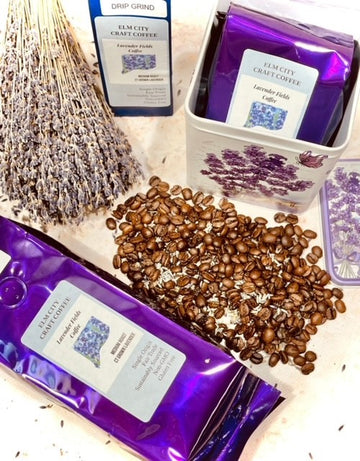 Lavender Coffee: Whole Bean/Ground w/CT Grown Flowers | Erin Briseis