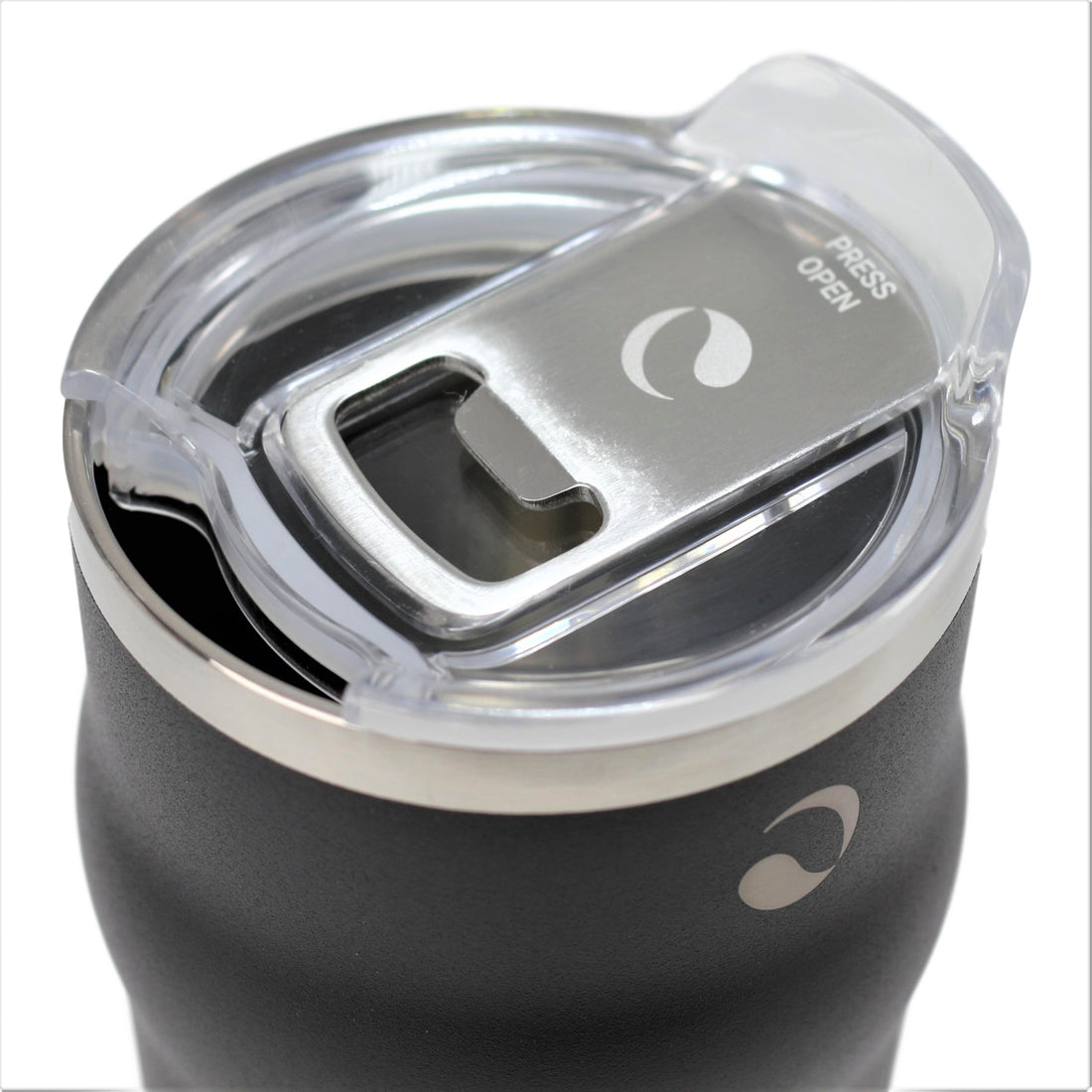 DRINCO 20oz Insulated Beer Mug & Bottle Opener - Jet Black