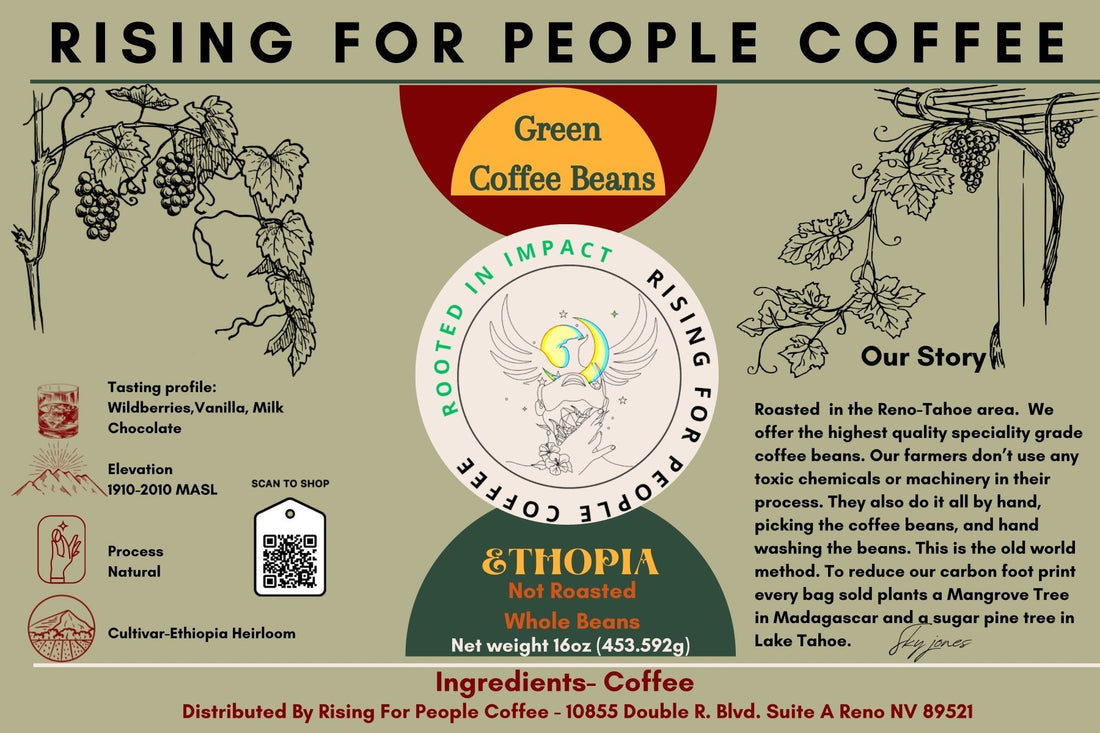 Ethiopia Natural Green Coffee Beans - Unroasted Sidama Heirloom