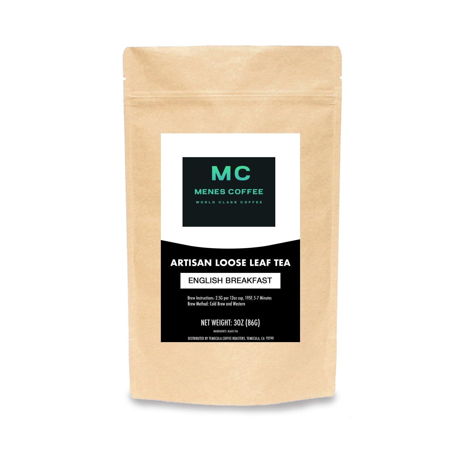 English Breakfast Black Tea Blend - Menes Coffee